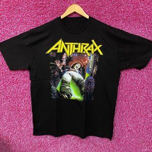 Anthrax Spreading the Disease Thrash Metal Band T-Shirt XL